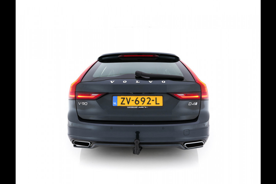 Volvo V90 2.0 D4 R-Design (INCL-BTW) *LEATHER-MICROFIBRE | DIGI-COCKPIT | FULL-LED | HARMAN/KARDON | HEATED-SPORTSEATS | LANE-ASSIST | NAVI-FULLMAP | CAMERA | DAB+ | PRIVACY-GLASS | ECC | PDC | TOWBAR | 19''ALU*