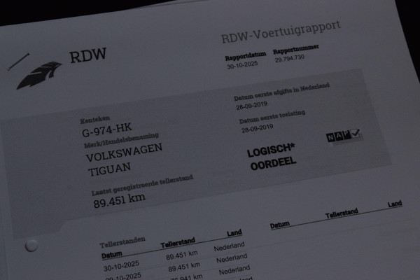 Volkswagen Tiguan 1.5 150pk R-Line|Dak|20"|Cam.|Elek.klep|Trekhk.