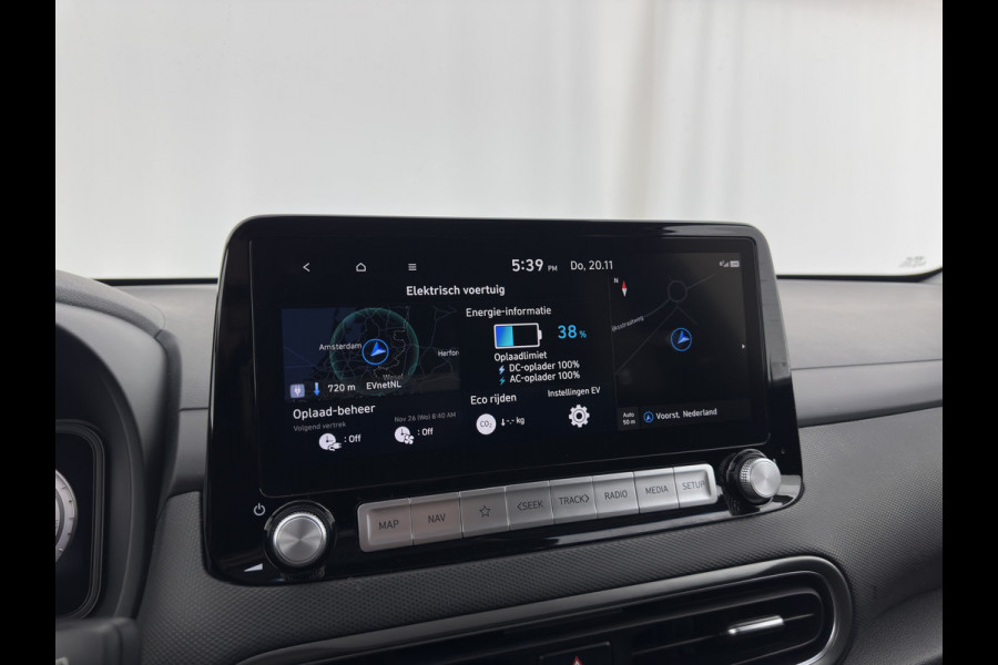 Hyundai Kona EV Fashion 39 kWh [ 3-Fase ] {SOH-100%} (INCL.BTW) NEW MODEL Aut. *HEAD-UP | NAVI-FULLMAP | DIGI-COCKPIT | FULL-LED | KRELL-AUDIO | LANE-ASSIST | KEYLESS | CAMERA | HEAD-UP | SHIFT-PADDLES | DAB | ADAPT.CRUISE | COMFORT-SEATS | 17'