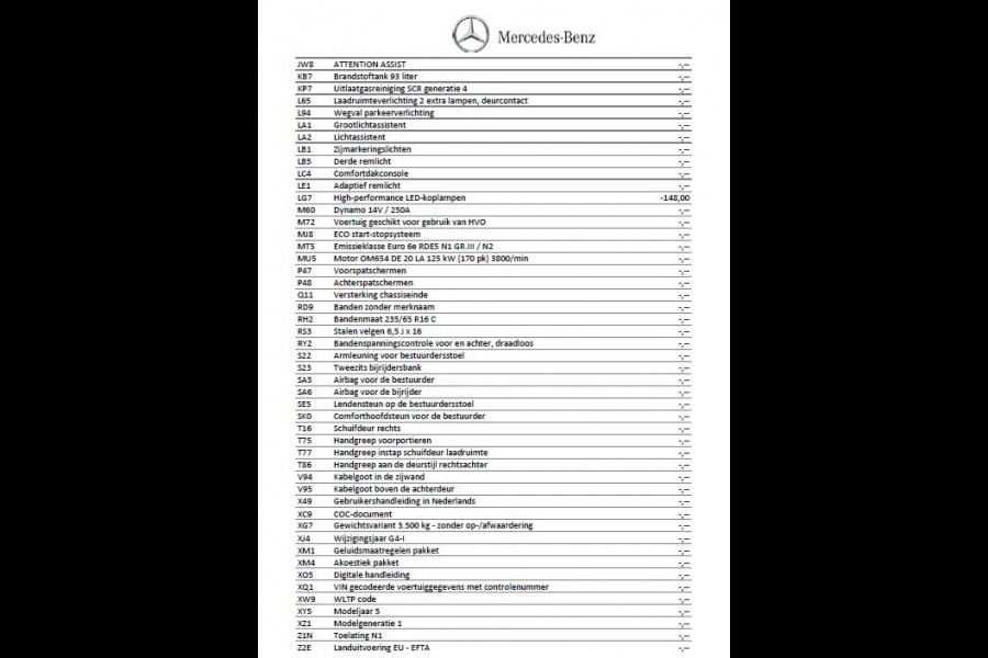 Mercedes-Benz Sprinter 317 1.9 CDI L2 Select HD Nw. Model / Leder / LED / Trekhaak 3.5t / Groot MBUX / 18 Inch / Org. NL