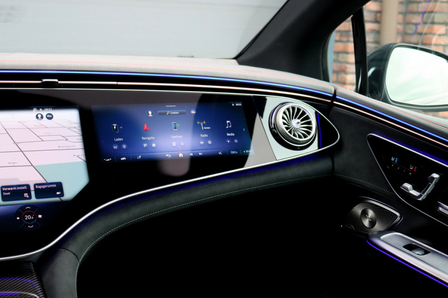 Mercedes-Benz EQE AMG 53 4MATIC+ 90 kWh | 72500,- Ex | MBUX Hyperscreen | Airmatic | Achterasbesturing | Distronic+ | Massage | Memory | Burmester | Stoelventilatie | HUD | Digital Light | Warmtepomp | Surround Camera |