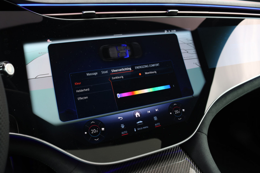 Mercedes-Benz EQE AMG 53 4MATIC+ 90 kWh | 72500,- Ex | MBUX Hyperscreen | Airmatic | Achterasbesturing | Distronic+ | Massage | Memory | Burmester | Stoelventilatie | HUD | Digital Light | Warmtepomp | Surround Camera |