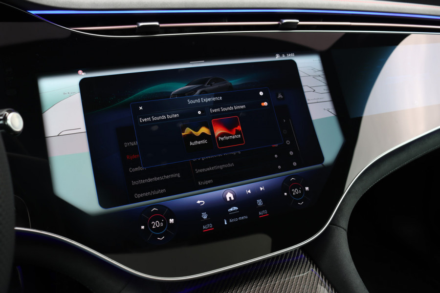 Mercedes-Benz EQE AMG 53 4MATIC+ 90 kWh | 72500,- Ex | MBUX Hyperscreen | Airmatic | Achterasbesturing | Distronic+ | Massage | Memory | Burmester | Stoelventilatie | HUD | Digital Light | Warmtepomp | Surround Camera |