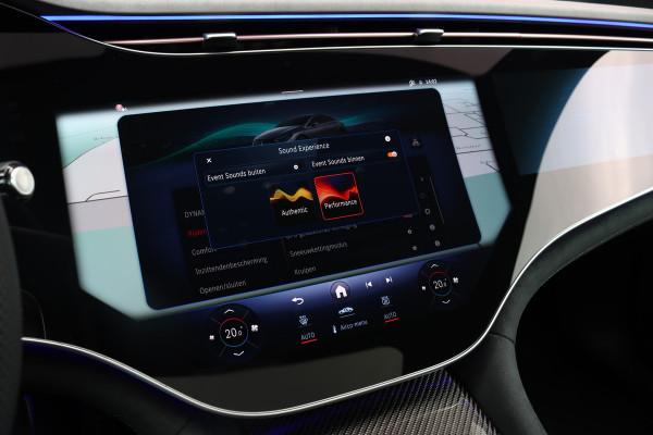 Mercedes-Benz EQE AMG 53 4MATIC+ 90 kWh | 72500,- Ex | MBUX Hyperscreen | Airmatic | Achterasbesturing | Distronic+ | Massage | Memory | Burmester | Stoelventilatie | HUD | Digital Light | Warmtepomp | Surround Camera |