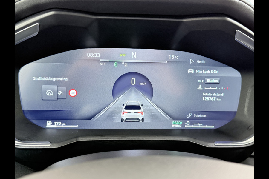 Lynk & Co 01 PHEV AUT-7 261pk Org NL Trekhaak Pano-Schuifdak Lmv 20" 360°Camera Apple Carplay Android Auto Adap.Cruise Navi Pdc Ecc Keyless L Elek.Memory.Stoel File assistent Dodehoek detector Elektrisch bedienbare achterklep Rijstrooksensor Wifi Verkeersbord detectie 425Nm koppel 3,7kw laadvermogen