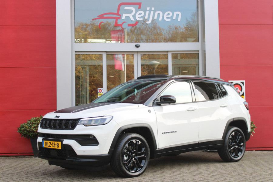 Jeep Compass 1.5T 142PK e-Hybrid North Star | PANORAMISCH SCHUIF / KANTEL DAK | ALPINE AUDIO SYSTEM | NAVIGATIE 10,25 "TOUCHSCREEN | APPLE CARPLAY/ANDROID AUTO | 360° ACHTERUITRIJ | DAB+ RADIO | CLIMATE CONTROL | GLOSS BLACK LICHTMETALEN VELGEN | ADAPTIVE / CRUISE CONTROL | DIGITAAL INSTRUMENTENPANEEL | ELEKTRISCH BEDIENBARE ACHTERKLEP | FULL LED KOPLAMPEN | LED MISTLAMPEN / BOCHTVERLICHTING | KEYLESS ENTRY & START | DRAADLOOS LADEN TELEFOON |