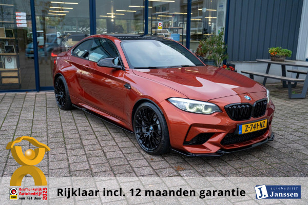 BMW M2 DCT Competition | Prijs rijklaar incl. 12 mnd garantie | Navi Adaptive Led 19"Lmv Cruise Pdc Camera Leder Stoelverw