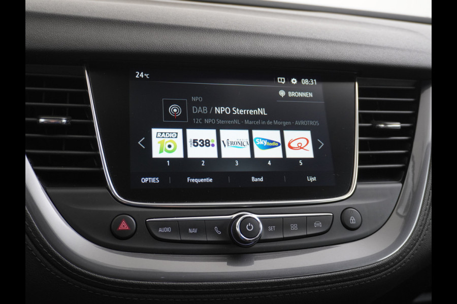 Opel Grandland X T 131pk 360Camera Navi 1/2Leer Apple/Android Usb Bluetooth CruiseControl Pdc Dab Ecc Tel. Isofix Mistlampen Blindspot Lane-dep. Bordherk. Licht-/Zichtpakket Elek.Inkl.spiegels Elek.Ramen Led 17''LM 1.2 Turbo Business Elegance NL-auto! B- klasse EURO 6 Origin.NLse auto