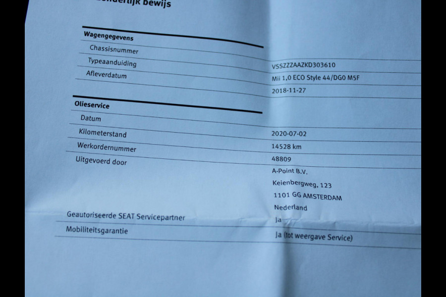 Seat Mii 1.0 Style Intense | AIRCO | CRUISE CONTROL |