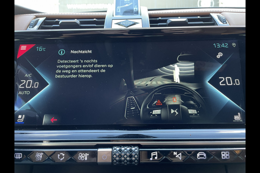 DS Ds 7 Crossback 225pk E-Tense Opera (Elektrisch Schuif/Kantel Dak - NightVision - Leder incl koeling/verwarming/massage/geheugen - 360gr Camera