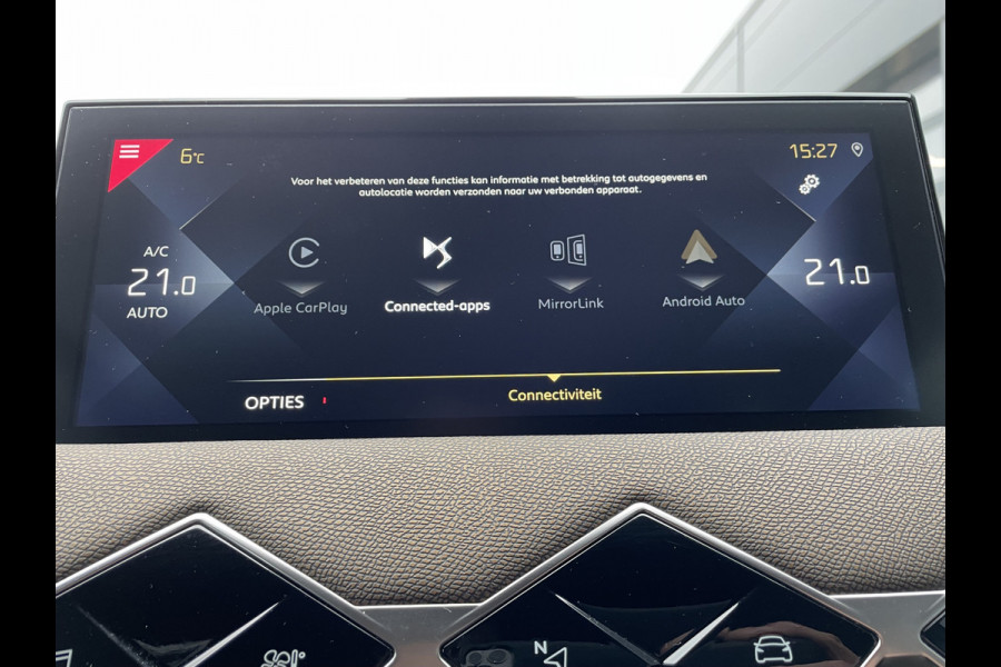 DS Ds 3 Crossback 100pk Performance Line (Camera - Stoelverwarming - Automatische Airco - Navigatie - Apple Carplay)