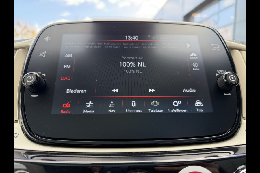 Fiat 500 70pk Hybrid Dolcevita (Automatische Airco - Navigatie - 16" velgen - Panoramadak - Apple Carplay - Parkeersensoren - Leder/stof)