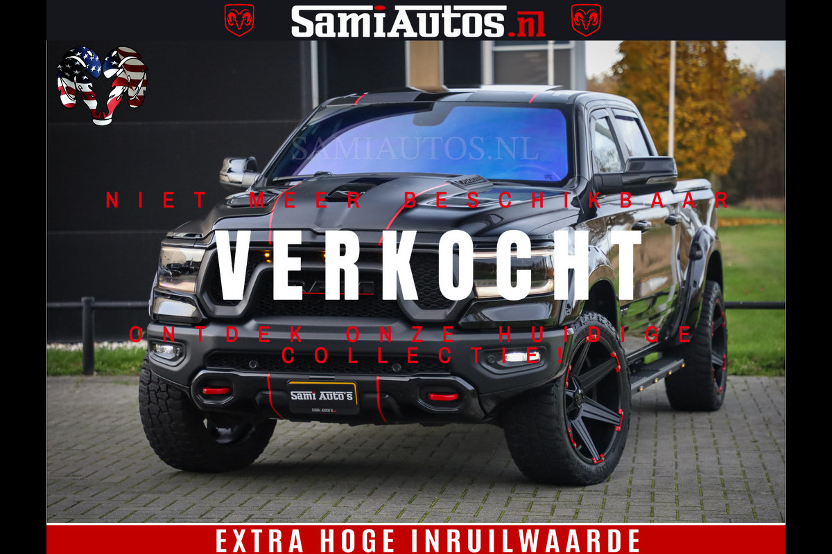 Dodge Ram 1500 HULK | 5.7 V8 | REBEL | WIDEBODY | LUCHTVERING | PANODAK | BREEDSET WIELEN | MEGA DIK | CREWCAB | DUBBELE CABINE | DC 5 PERSOONS | TOP CONDITIE | EERSTE EIGENAAR |