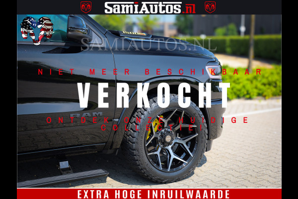 Dodge Ram 1500 Limited Night High Output 540HP 706Nm | Massage + Full Option | De Meest Luxe en Volle Pick-Up in zijn Klasse | Comfortabele Dubbele Cabine met Royale 5 Zitplaatsen | BPM vrij | Nu Leverbaar uit Voorraad | Voorraad Nr 2327 - 5407