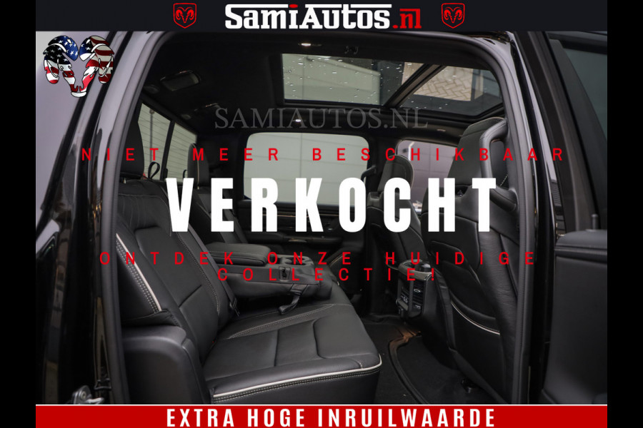 Dodge Ram 1500 Limited Night High Output 540HP 706Nm | Massage + Full Option | De Meest Luxe en Volle Pick-Up in zijn Klasse | Comfortabele Dubbele Cabine met Royale 5 Zitplaatsen | BPM vrij | Nu Leverbaar uit Voorraad | Voorraad Nr 2327 - 5407