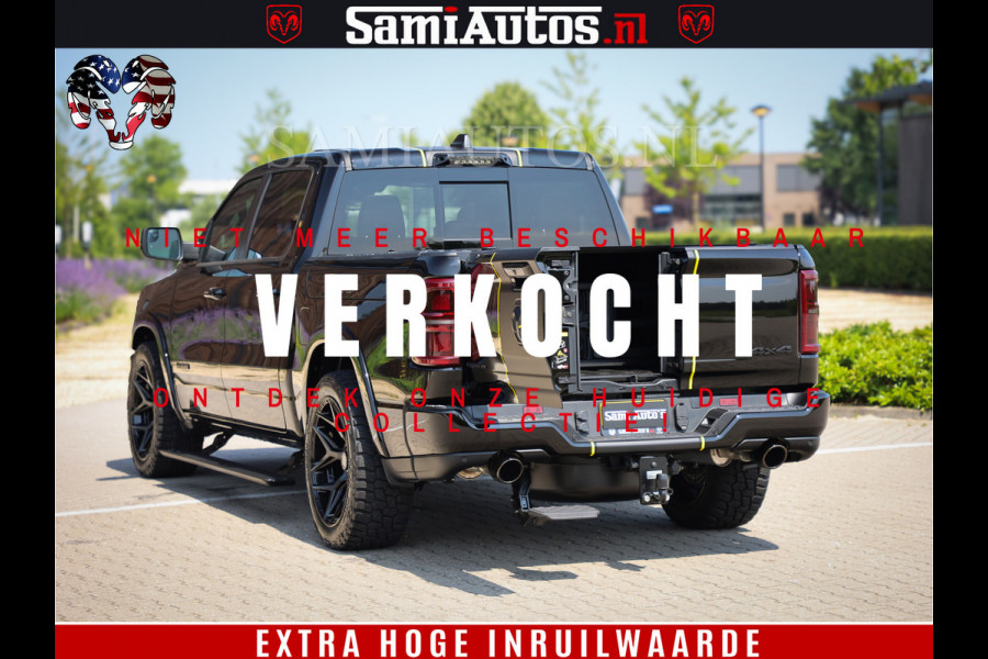 Dodge Ram 1500 Limited Night High Output 540HP 706Nm | Massage + Full Option | De Meest Luxe en Volle Pick-Up in zijn Klasse | Comfortabele Dubbele Cabine met Royale 5 Zitplaatsen | BPM vrij | Nu Leverbaar uit Voorraad | Voorraad Nr 2327 - 5407