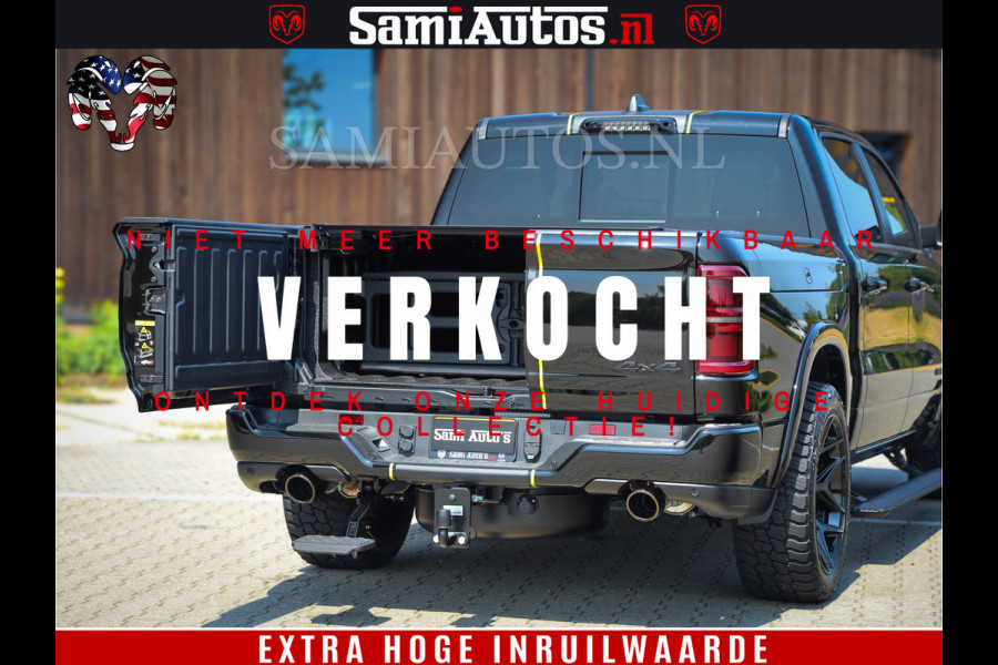 Dodge Ram 1500 Limited Night High Output 540HP 706Nm | Massage + Full Option | De Meest Luxe en Volle Pick-Up in zijn Klasse | Comfortabele Dubbele Cabine met Royale 5 Zitplaatsen | BPM vrij | Nu Leverbaar uit Voorraad | Voorraad Nr 2327 - 5407