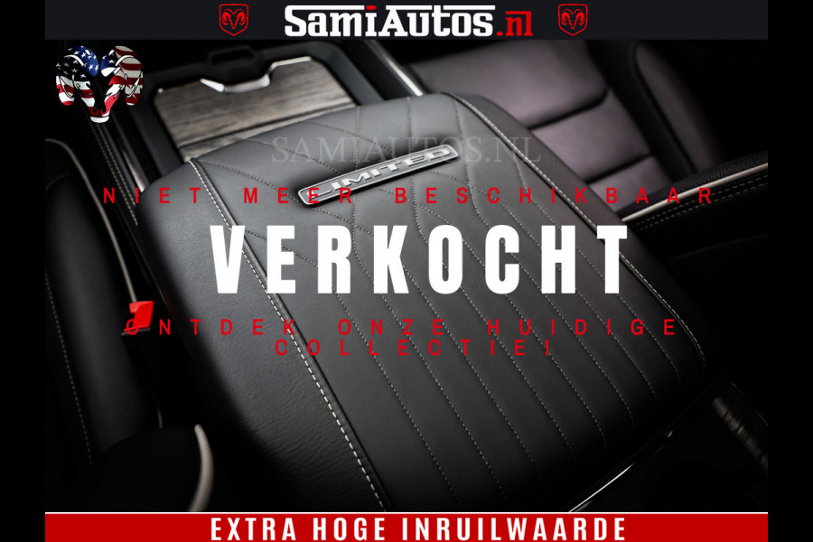 Dodge Ram 1500 Limited Night High Output 540HP 706Nm | Massage + Full Option | De Meest Luxe en Volle Pick-Up in zijn Klasse | Comfortabele Dubbele Cabine met Royale 5 Zitplaatsen | BPM vrij | Nu Leverbaar uit Voorraad | Voorraad Nr 2327 - 5407