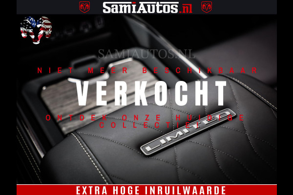 Dodge Ram 1500 Limited Night High Output 540HP 706Nm | Massage + Full Option | De Meest Luxe en Volle Pick-Up in zijn Klasse | Comfortabele Dubbele Cabine met Royale 5 Zitplaatsen | BPM vrij | Nu Leverbaar uit Voorraad | Voorraad Nr 2327 - 5407