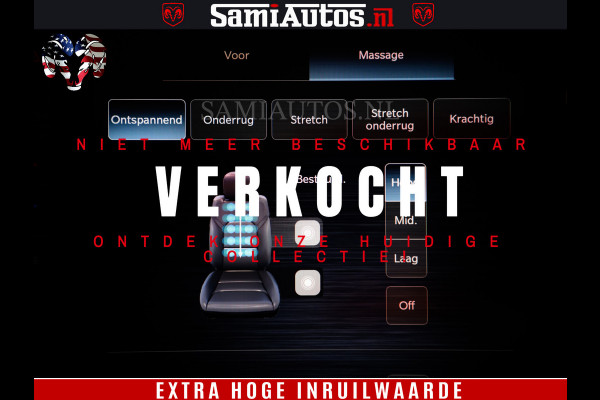 Dodge Ram 1500 Limited Night High Output 540HP 706Nm | Massage + Full Option | De Meest Luxe en Volle Pick-Up in zijn Klasse | Comfortabele Dubbele Cabine met Royale 5 Zitplaatsen | BPM vrij | Nu Leverbaar uit Voorraad | Voorraad Nr 2327 - 5407