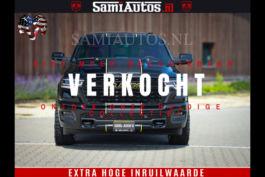 Dodge Ram 1500 Limited Night High Output 540HP 706Nm | Massage + Full Option | De Meest Luxe en Volle Pick-Up in zijn Klasse | Comfortabele Dubbele Cabine met Royale 5 Zitplaatsen | BPM vrij | Nu Leverbaar uit Voorraad | Voorraad Nr 2327 - 5407