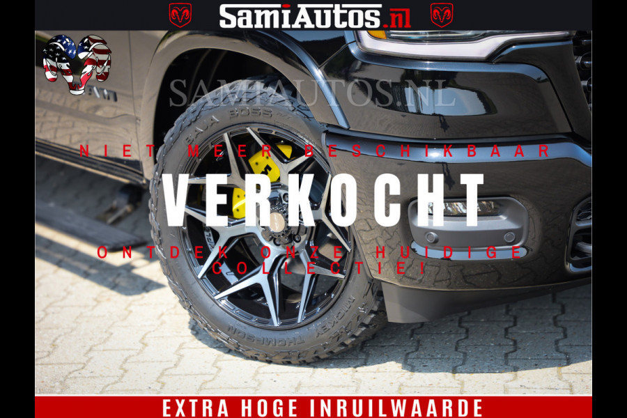 Dodge Ram 1500 Limited Night High Output 540HP 706Nm | Massage + Full Option | De Meest Luxe en Volle Pick-Up in zijn Klasse | Comfortabele Dubbele Cabine met Royale 5 Zitplaatsen | BPM vrij | Nu Leverbaar uit Voorraad | Voorraad Nr 2327 - 5407
