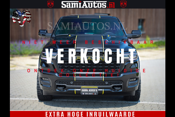 Dodge Ram 1500 Limited Night High Output 540HP 706Nm | Massage + Full Option | De Meest Luxe en Volle Pick-Up in zijn Klasse | Comfortabele Dubbele Cabine met Royale 5 Zitplaatsen | BPM vrij | Nu Leverbaar uit Voorraad | Voorraad Nr 2327 - 5407