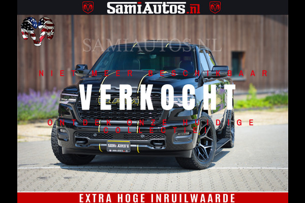 Dodge Ram 1500 Limited Night High Output 540HP 706Nm | Massage + Full Option | De Meest Luxe en Volle Pick-Up in zijn Klasse | Comfortabele Dubbele Cabine met Royale 5 Zitplaatsen | BPM vrij | Nu Leverbaar uit Voorraad | Voorraad Nr 2327 - 5407