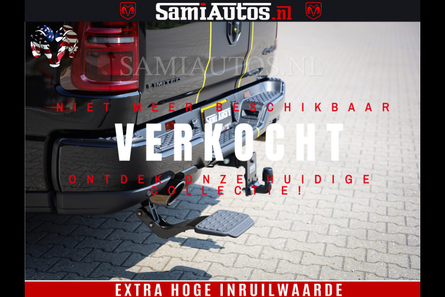 Dodge Ram 1500 Limited Night High Output 540HP 706Nm | Massage + Full Option | De Meest Luxe en Volle Pick-Up in zijn Klasse | Comfortabele Dubbele Cabine met Royale 5 Zitplaatsen | BPM vrij | Nu Leverbaar uit Voorraad | Voorraad Nr 2327 - 5407