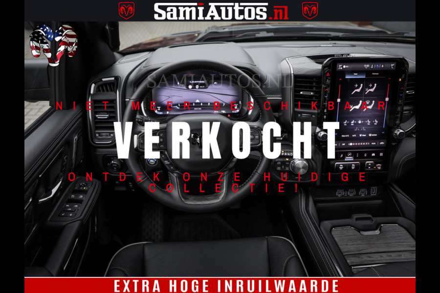 Dodge Ram 1500 Limited Night High Output 540HP 706Nm | Massage + Full Option | De Meest Luxe en Volle Pick-Up in zijn Klasse | Comfortabele Dubbele Cabine met Royale 5 Zitplaatsen | BPM vrij | Nu Leverbaar uit Voorraad | Voorraad Nr 2327 - 5407