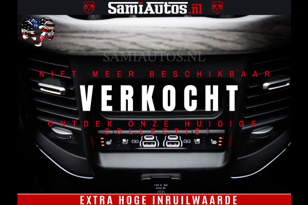 Dodge Ram 1500 Limited Night High Output 540HP 706Nm | Massage + Full Option | De Meest Luxe en Volle Pick-Up in zijn Klasse | Comfortabele Dubbele Cabine met Royale 5 Zitplaatsen | BPM vrij | Nu Leverbaar uit Voorraad | Voorraad Nr 2327 - 5407