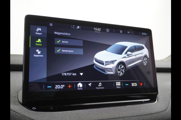 Škoda ENYAQ iV 60 180PK SOH 91% Apple Carplay Android NaviCamera 20" Matrix-Led Pdc-a+v Ecc Lmv Parkeerpakket Stoel+Stuurverwarming Comfortpakk Lichtpakket Dab Keyless advanced Bluetooth Cruise ControlRijstrooksensor Connected services Privacy Glas 1e Eigenaar Nieuwprijs €45.125 Origineel Nederlandse Auto