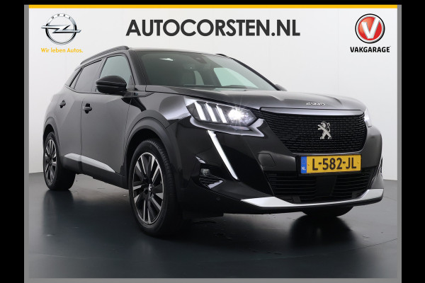 Peugeot e-2008 EV GT Pack 50kWh SOH 90% Pano-Dak+Schuifdak Apple Carplay Android Auto Navi Ecc Adap.Cruise 360°Camera Stoelverwarming Blindspot Privacy Glas Lmv 18" Lane Assist Keyless Bluetooth Pack Safety Plus 1e Eigenaar 100% Dealeronderhouden Origineel Nederlandse Auto