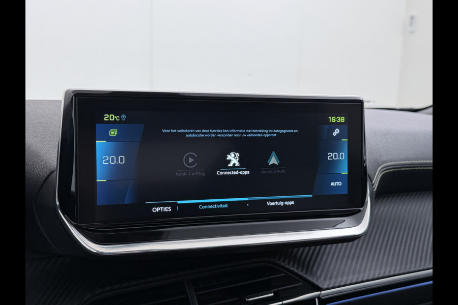 Peugeot e-2008 EV GT Pack 50kWh SOH 90% Pano-Dak+Schuifdak Apple Carplay Android Auto Navi Ecc Adap.Cruise 360°Camera Stoelverwarming Blindspot Privacy Glas Lmv 18" Lane Assist Keyless Bluetooth Pack Safety Plus 1e Eigenaar 100% Dealeronderhouden Origineel Nederlandse Auto