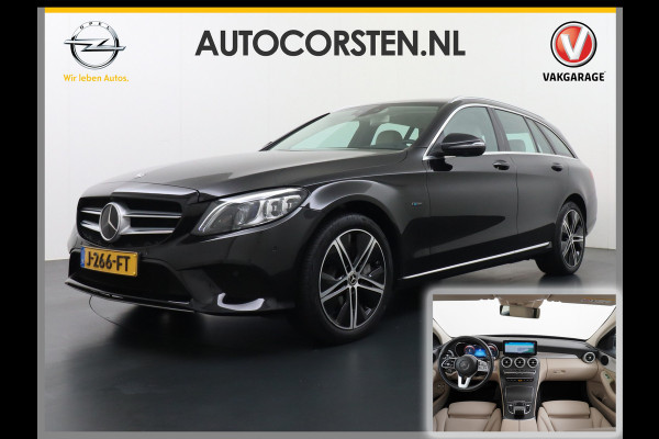 Mercedes-Benz C-Klasse Estate 300e AUT-9 320pk Leder PHEV Hybrid Virtual Cockpit Apple Carplay Android Auto Adaptive-Cruise Lane-Assist High Performanc Keyless Dual-Ecc Distronic+ Rijassistentiepakket Park-Assist Verkeersbord-Herkenning Origineel Nederlandse Auto Nieuwprijs €59.000 320PK 700Nm Koppel