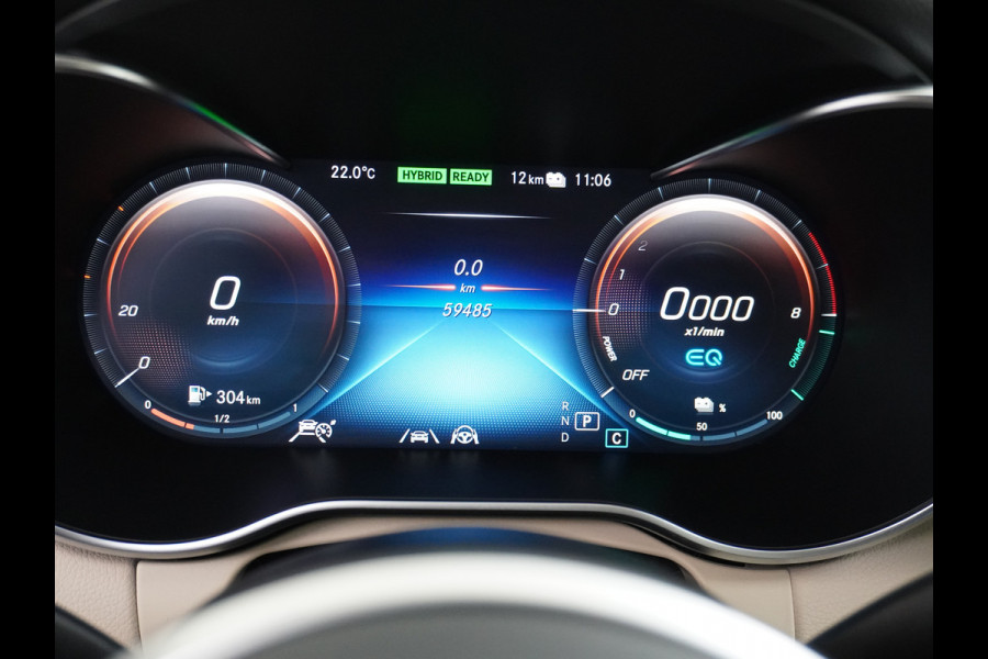 Mercedes-Benz C-Klasse Estate 300e AUT-9 320pk Leder PHEV Hybrid Virtual Cockpit Apple Carplay Android Auto Adaptive-Cruise Lane-Assist High Performanc Keyless Dual-Ecc Distronic+ Rijassistentiepakket Park-Assist Verkeersbord-Herkenning Origineel Nederlandse Auto Nieuwprijs €59.000 320PK 700Nm Koppel