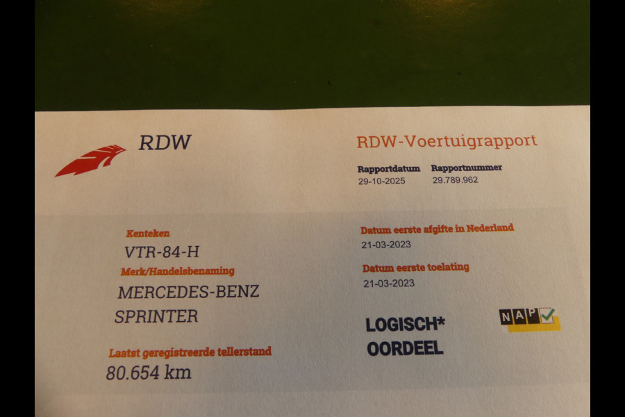 Mercedes-Benz Sprinter 315 CDI L3H2 3500KG Trekgewicht Camera/Cruise control