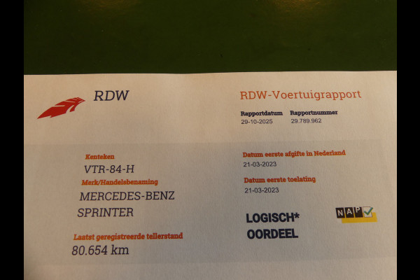 Mercedes-Benz Sprinter 315 CDI L3H2 3500KG Trekgewicht Camera/Cruise control