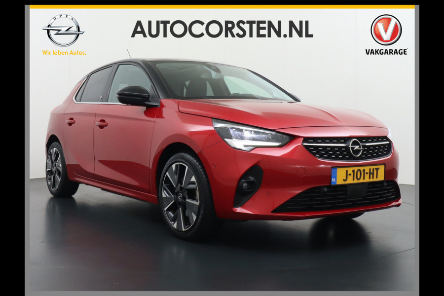 Opel CORSA-E Elegance 50kWh SOH 90% Leder 360°Camera Panoramadak Zwart Dak Navi Ecc Apple Carplay Android Auto Cruise Control Stoel+Stuurverwarming DAB+ Pdc Lmv Led Origineel Nederlandse Auto