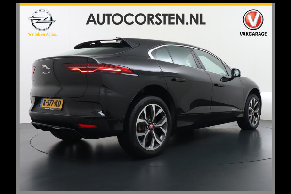 Jaguar I-PACE EV320 SE 90kWh 3Fase ! SOH 95,5% AWD Leer Pano-dak Meridian™ Hifi Memory Navi Ecc 3D-Surround Camera Cruise Control Business Pac Apple Carplay Android Auto Stoel+Stuur+Voorruitverwarming Led Origineel Nederlandse Auto Nieuwprijs €76.050,- Deze kan thuis wél met 11kw/uur laden