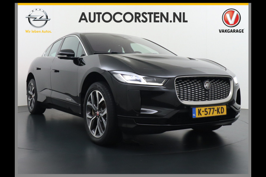 Jaguar I-PACE EV320 SE 90kWh 3Fase ! SOH 95,5% AWD Leer Pano-dak Meridian™ Hifi Memory Navi Ecc 3D-Surround Camera Cruise Control Business Pac Apple Carplay Android Auto Stoel+Stuur+Voorruitverwarming Led Origineel Nederlandse Auto Nieuwprijs €76.050,- Deze kan thuis wél met 11kw/uur laden