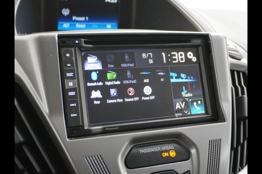 Ford Transit Custom 290 2.0D-131PK AUT-6 L1H1 Navi Camera Trekhaak PdcAirco Cruise Regen-/lichtsensor Euro 6 Trend Bluetooth Voorruit Verwarmd Achterklep Zijschuifdeur Wandbetimmering Adaptieve bochtverl 1e Eigenaar Euro 6