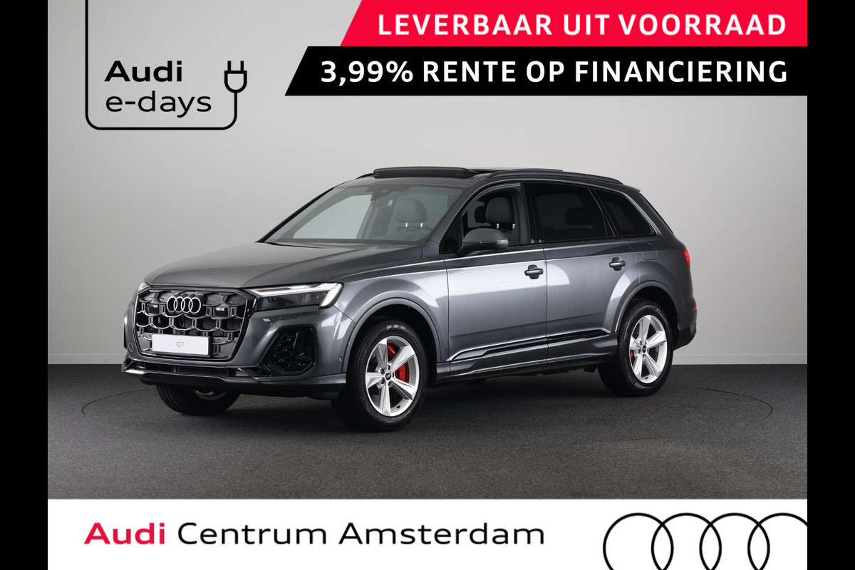 Audi Q7 55 TFSI e quattro Pro Line S 394pk Panoramadak, adaptive cruisecontrol, B&O soundsysteem, optiekpakket zwart Plus