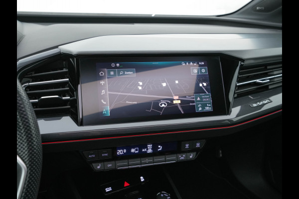 Audi Q4 e-tron 40 Launch edition S Competition 77 kWh [ 3-Fase ] {SOH-90%} (INCL.BTW) *HEAT-PUMP | PANO | HEAD-UP | LEATHER-FABRIC | MATRIX-LED | SONOS-SOUND | ADAPTIVE-CRUISE | HEATED-SPORTSEATS | AMBIENT-LIGHT | DIGI-COCKPIT | CAMERA | KEYLESS | DAB+ | NAVI-FULLMA