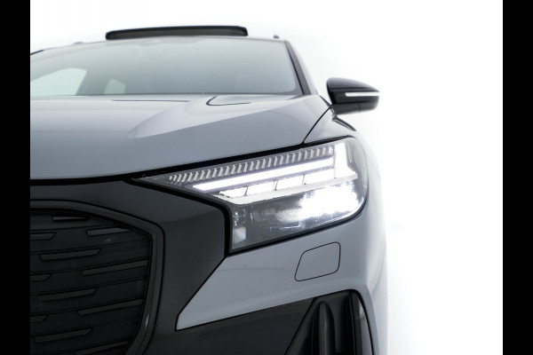 Audi Q4 e-tron 40 Launch edition S Competition 77 kWh [ 3-Fase ] {SOH-90%} (INCL.BTW) *HEAT-PUMP | PANO | HEAD-UP | LEATHER-FABRIC | MATRIX-LED | SONOS-SOUND | ADAPTIVE-CRUISE | HEATED-SPORTSEATS | AMBIENT-LIGHT | DIGI-COCKPIT | CAMERA | KEYLESS | DAB+ | NAVI-FULLMA
