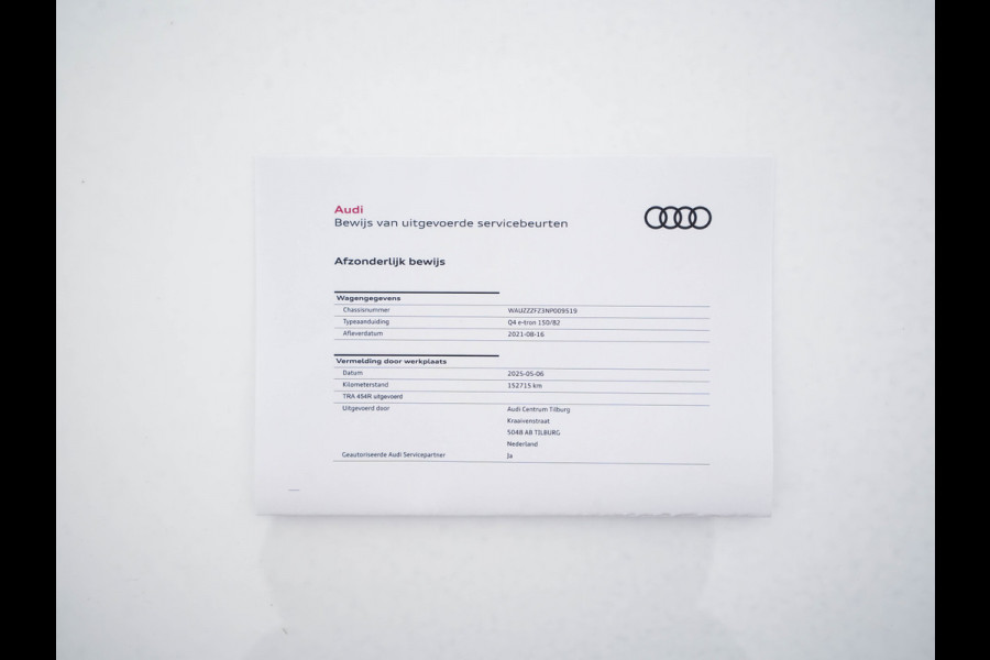 Audi Q4 e-tron 40 Launch edition S Competition 77 kWh [ 3-Fase ] {SOH-90%} (INCL.BTW) *HEAT-PUMP | PANO | HEAD-UP | LEATHER-FABRIC | MATRIX-LED | SONOS-SOUND | ADAPTIVE-CRUISE | HEATED-SPORTSEATS | AMBIENT-LIGHT | DIGI-COCKPIT | CAMERA | KEYLESS | DAB+ | NAVI-FULLMA