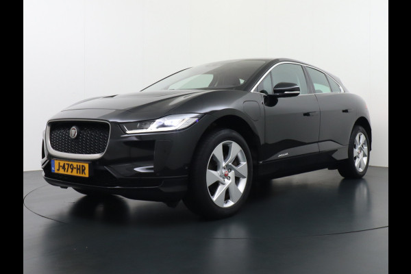 Jaguar I-PACE EV400 400pk SE 90kWh AWD Leer+Elektr. Meridian®-Audio Apple Carplay Android Auto Navi Led-v+a Ecc Camera Cruise Control Keyless Pdc Lmv Led Bordherkenning Elektrische-Achterklep koplampreiniging Lane-Assist App-Connect ECT Voorverwarming/koeling WiFi DigiDash DAB 4WD 1e Eigenaar Origineel Nederlandse Auto € 90.000 nieuw!