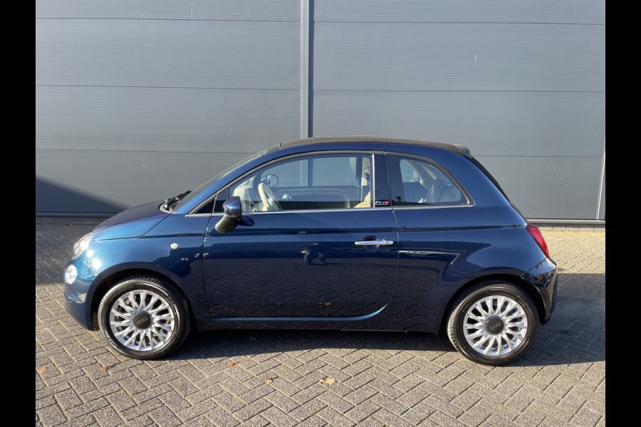 Fiat 500C 86pk Lounge (Navigatie - Leder - Stoelverwarming - Apple Carplay - Airco - Cruise Controle - 15"velgen)