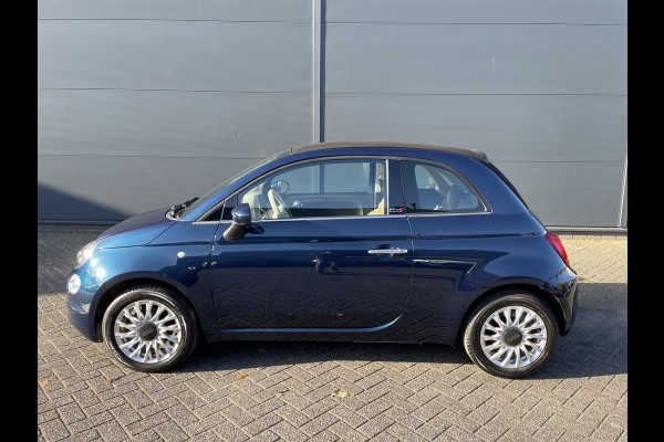 Fiat 500C 86pk Lounge (Navigatie - Leder - Stoelverwarming - Apple Carplay - Airco - Cruise Controle - 15"velgen)