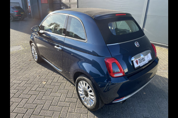 Fiat 500C 86pk Lounge (Navigatie - Leder - Stoelverwarming - Apple Carplay - Airco - Cruise Controle - 15"velgen)
